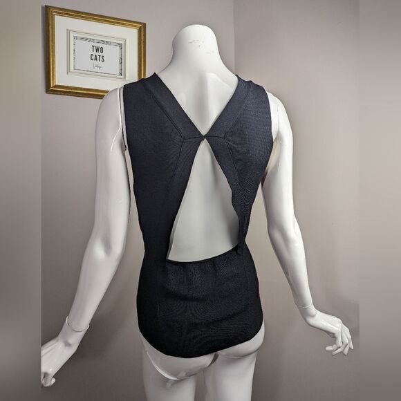 Zara black tank top, open back Zara Knit size M - Picture 2 of 8